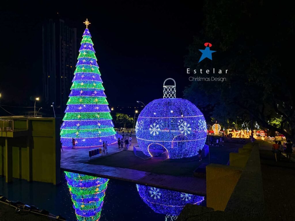 enfeite de natal gigante