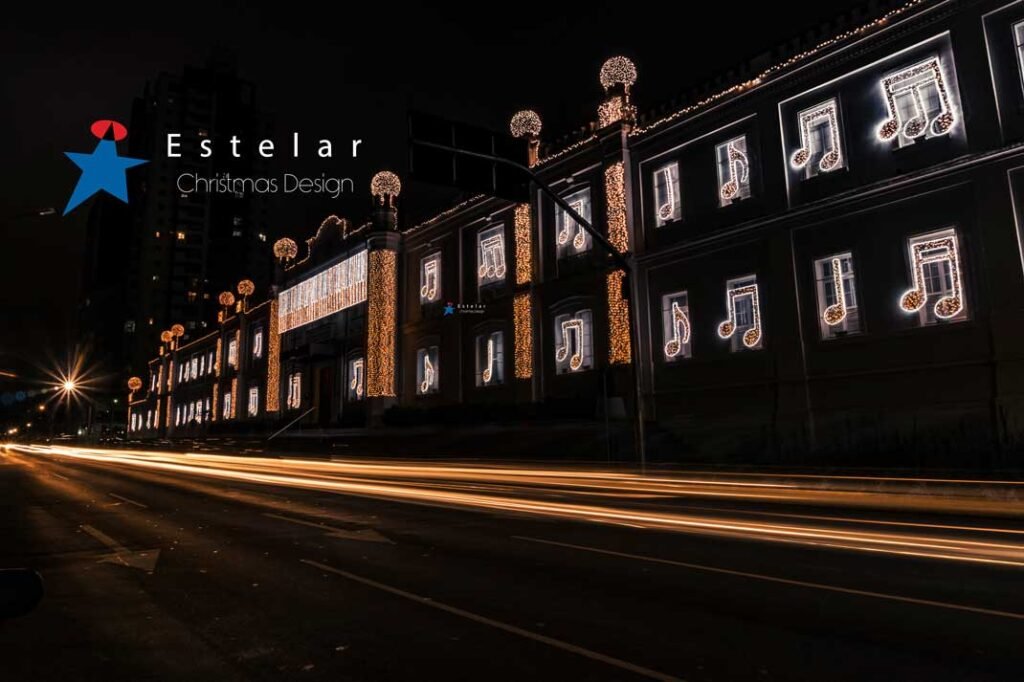 Iluminação LED para decoração de Natal