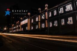 Iluminação de natal para fachadas