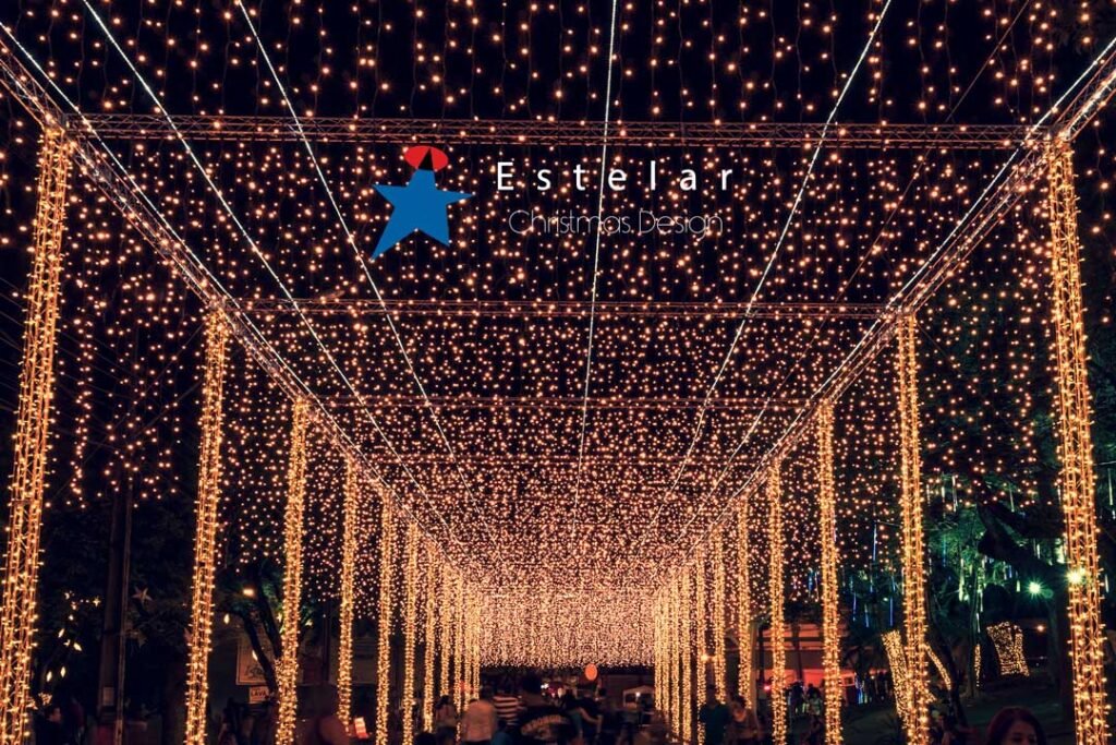túneis iluminados